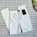 Banana Republic High Rise Slim White Jeans Photo 3