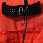 NWT O.P.T cotton orange Raspberry Fallen tiered dress NEW size M medium Photo 9