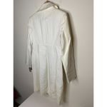 Magaschoni  Collection Womens Size 10 White Jacket Long Coat Patch Pockets Photo 6
