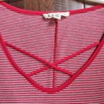 Rolla Coster  tshirt like material dress size medium in red and white stripes Photo 1