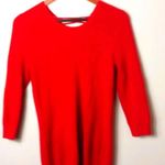 Soho  NY Jeans M Bright Red Lace Up Back Top Photo 0