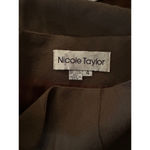 Nicole Taylor Wool Skirt, Size 4,‎ Brown Photo 3