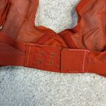 CUUP The Plunge Underwire Mesh Bra Orange Size 32D Photo 3