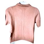 Lucky Brand  XL Cloud Soft Pink Knit Polo Shirt Short Sleeve V Neck Sweater Photo 2