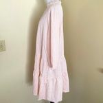 Women's Gingham Long Sleeve Button Down Casual Loose Flowy Swing Dress S,M,L,XL Pink Photo 11