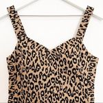Banana Republic  Brown Tan Leopard Knee Length Dress Business Casual Party Size 2 Photo 3