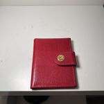 Vintage BOSCA Wallet credit‎ card holder black and red leather Photo 4