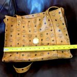 MCM Cognac Vicetos Heritage Top Zipper Closure Shoulder Bag Authentic EUC Photo 12