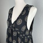 POL  Women's Boho Dress Sleeveless Sunflower V-neck Floral Size M Photo 1