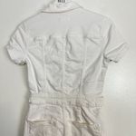 Good American Fit for Success Denim Utility Dress Denim in Wash White Size Small Photo 8