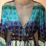 Echo Beach dress caftan swim tunic coverup M Size M Photo 2