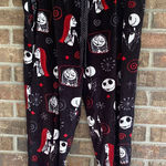 Disney Black and Red  Nightmare Before Christmas Print Pajama Pants Photo 0