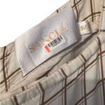 SANCIA The Ines Jumpsuit M White and Tan Check Ruffle crop Size M Photo 4