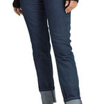 prAna Kara Rolled Skinny Jeans Indigo Blue Size 4 27 Stretch Cuffed Low Rise Photo 0