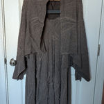 Matti Mamane Two Piece Textured Skirt/Cardigan Women's Small Grey/Brown Gray Photo 0