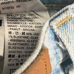 Levi's Levi’s 501 Button Fly Jeans Sz 26 Blue Wavy Design Straight or Tapered Leg Photo 11