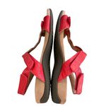 Vionic  Farra Red Faux Leather Strappy Adjustable Gold Medallion Comfort Sandal Photo 1