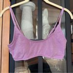 Triangl Mica Violet sparkle glitter Bikini Top scoop neck small+ swim Purple Photo 3