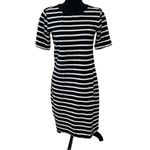 Old Navy  Stripe Black & White Mini
Dress(Size Medium Photo 3
