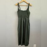 La Ligne Toni Dress‎ Size XS Linen Blend Green Photo 6