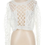 Lole NWT  White Mesh Crop Top Photo 0