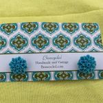 Beaucycled Teal Floral Stud Earrings  Photo 0