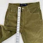 Veronica Beard CARLY KICK FLARE HIGH RISE CORDUROY PANTS SIZE 25 OLIVE GREEN Photo 2