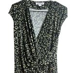 Tommy Bahama Wild One Faux Wrap Dress Black Tan Small Photo 2