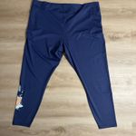 Disney Parks Dumbo Bath Time Cropped Leggings 2X Stretch Blue Athletic Pants Photo 5