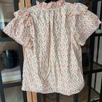 Hunter Bell  Tulip Millie top blouse tiered ruffle short sleeves cotton block Photo 4