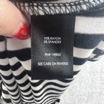 Torrid Plus 1 1X Super Soft Knits Culotte Jumpsuit Black & White Stripe Cropped Photo 8