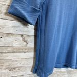 Ralph Lauren Vintage Polo Jeans Co. Womens L Sweater Blue Short Sleeve Mock Neck Photo 4