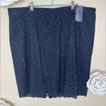 Lane Bryant NTM: New with Tags Black Lace Pencil Skirt with Scallop Hem Sz 22 Photo 0