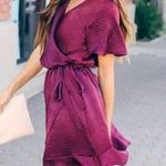 VICI Burgundy Wrap Maxi Dress Photo 0