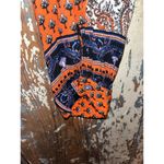 Karen Kane  boho blouse, size medium, orange blue Photo 2