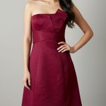 The Limited  | Burgundy Strapless Cocktail Dress Sz 2 Photo 0