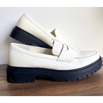 Quince NWOB Italian White Leather Lug Sole Loafers Women's 11 Slip On Trendy Photo 1