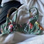 Kulani Kinis Kulanis Kinis Green Floral Bikini Top Photo 1