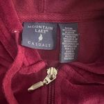 Mountain Lake Burgundy Tracksuit with Embroidered Flower Photo 3