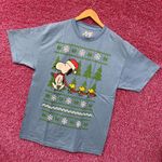 Santa Snoopy & Woodstocks Christmas Peanuts Holiday Tee L Photo 2