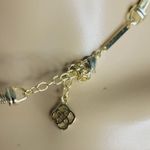 Kendra Scott  Starla Necklace Gold Tone Pink White Iridescent Druzy Gem Y… Photo 7