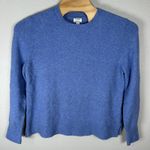 J.Crew Crewneck Sweater Extra Soft Yarn Size XL Cozy Blue Wool Blend Oversized Photo 0