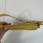 Art Class Y2K Style Mini Bag Wristlet Yellow Corduroy Purse Embroidered Flowers Cottage Photo 6