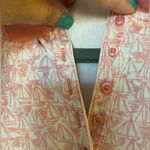 Lands' End  Light Pink Sailboat Pattern Womens Polo Shirt, Size Small Photo 4