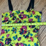 Rachel Rachel Roy Chartreuse Yellow Floral Drop Waist Ruffle Mini Dress Size 8 Photo 11