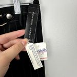 Larry Levine Y2K Black Pinstripe Silver Chain Belted Trousers Deadstock NWT 10 Photo 9