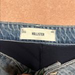 Hollister Medium Wash Embroidered Denim Mini Skort NWT Photo 4