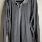 Josephine Chaus Josephine‎ Chaus Womens 1 US 1X Grey Black Stripe Button Snap Long Sleeve Jacket Photo 0