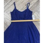 City Studios City Studio Womens Glitter Cut-Out Mini Fit & Flare Dress Juniors Size 14W Photo 4