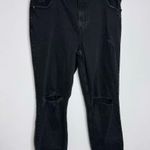 Abercrombie & Fitch NEW 90's Straight Ultra High Rise Ripped Knee Size 20 Long Photo 1